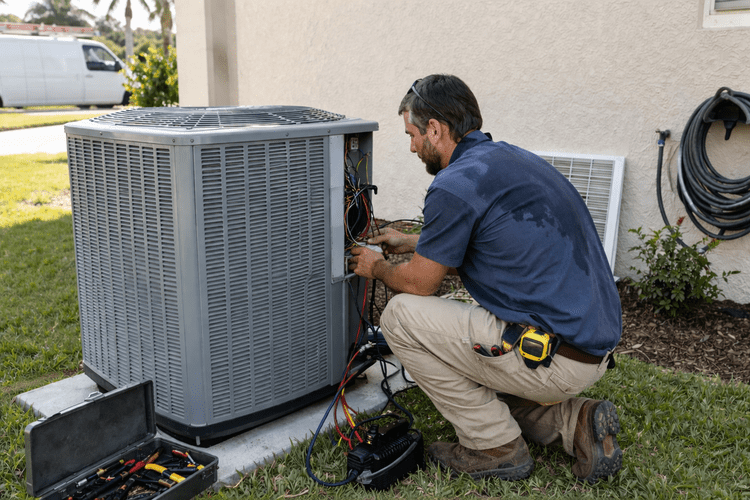Florida HVAC crew on job site